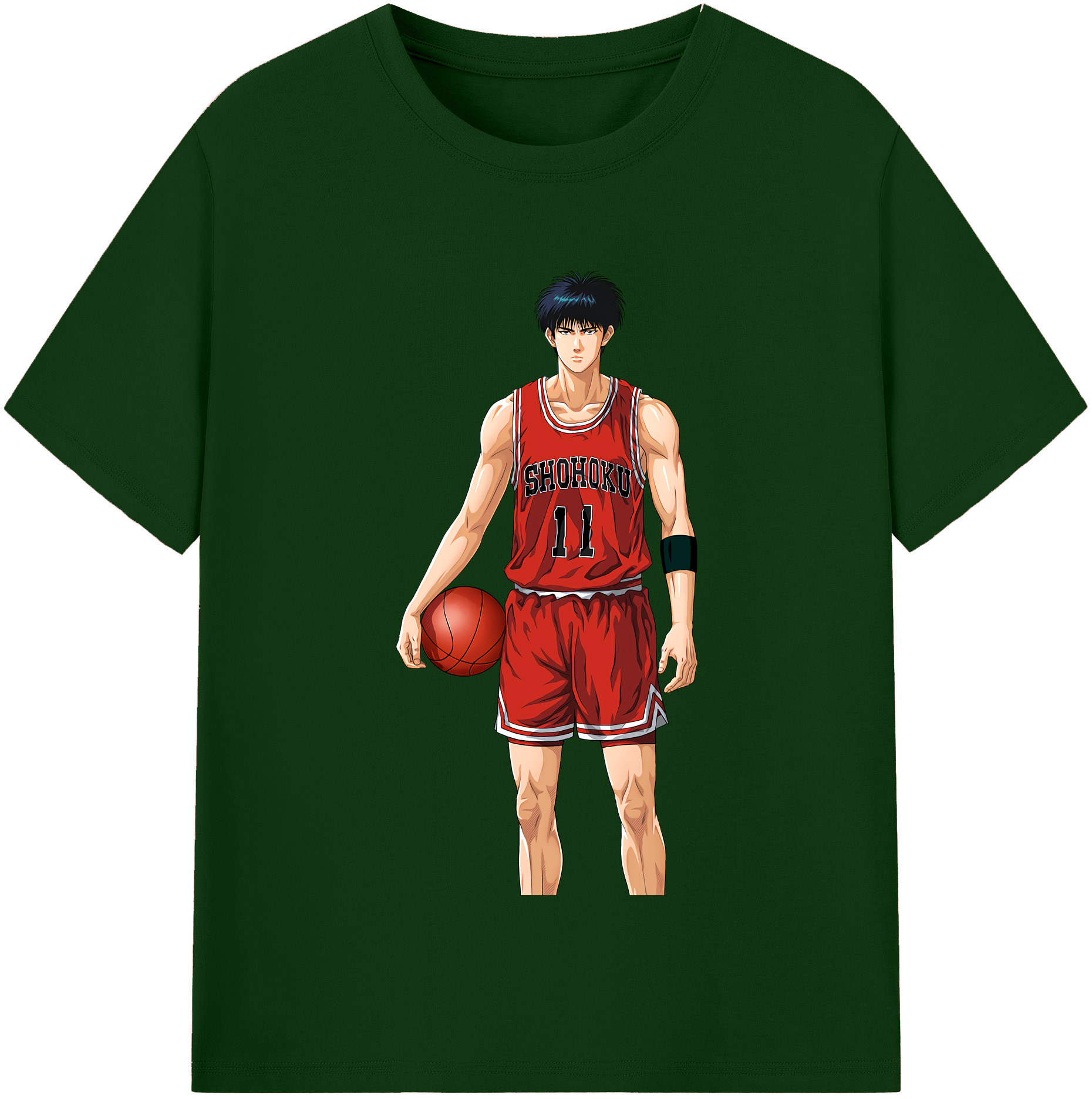 SLAM DUNK／スラムダンク 綿100％半袖Tシャツ（フロントプリント）